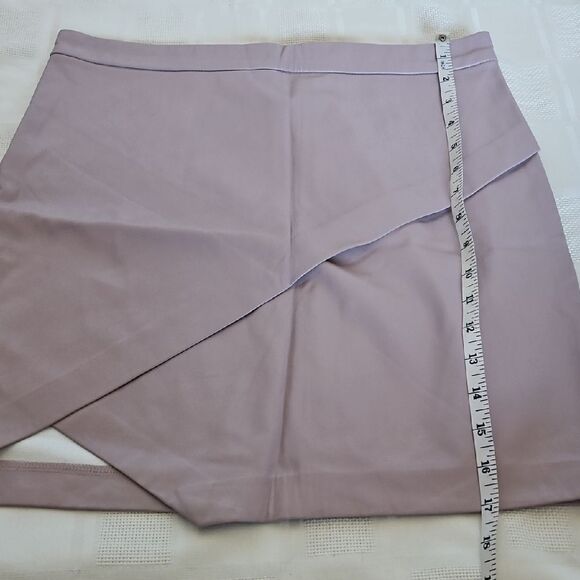 Dynamite Pink Mini Wrap Skirt Asymmetrical Slit - Picture 8 of 16